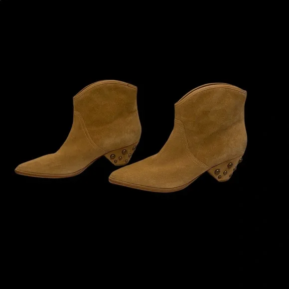 Marc Fisher “Rippa” Suede Studded Bootie Sz 10 EUC - Picture 1 of 6